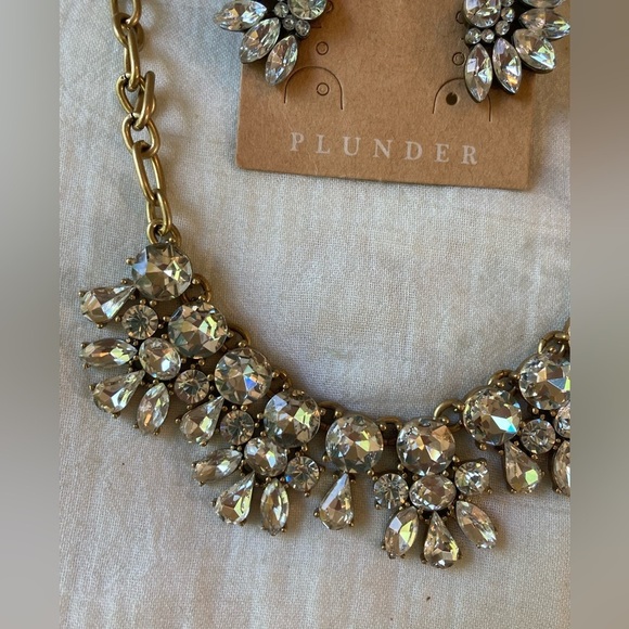 J. Crew Jeweled Necklace & New Plunder Earrings - Picture 3 of 7